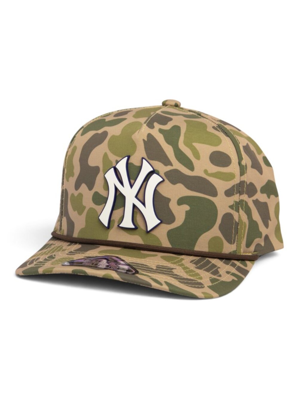 New York Yankees NY White 3D Duck Camo Rope Hat- Coastland